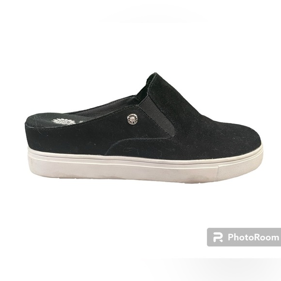 Yellow Box Shoes - Yellow Box Melodee Suede Slip-On Mules Midnight Black Women Size 8.5 Casual Shoe